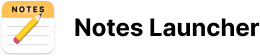 Notes Launcher Logo