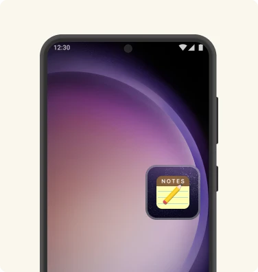 Homescreen shortcut